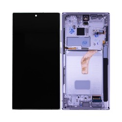 Touch+Display+Frame Samsung Galaxy S22 Ultra/S908 Service Pack White